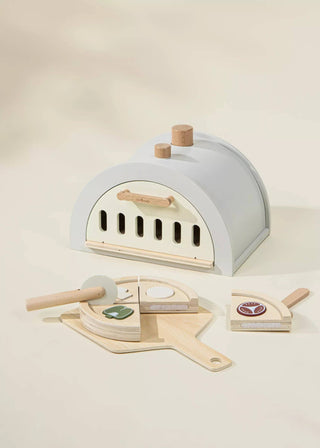 Wooden Pizza Oven Playset and Accessories