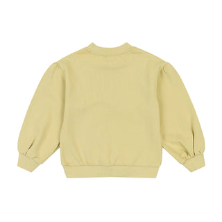 Karina Puff Sleeve Flower Sweatshirt