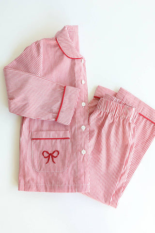 Joyeux Noël Pajama Set wtih Bow
