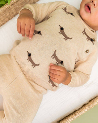 Doxie Dog Jacquard Knit (Organic)