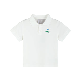 White Golf Tee Polo Shirt