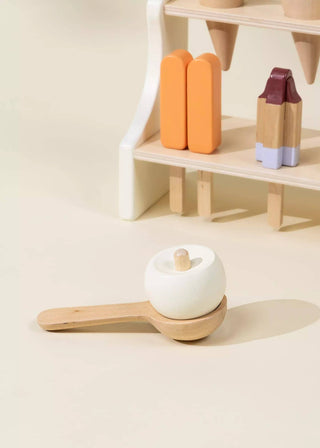 Wooden Ice Cream Stand & Accessories