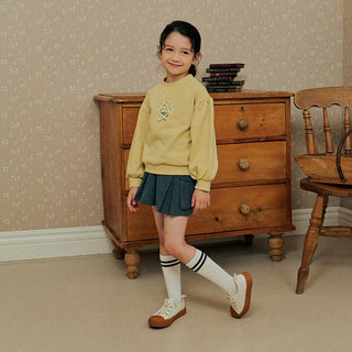 Karina Puff Sleeve Flower Sweatshirt