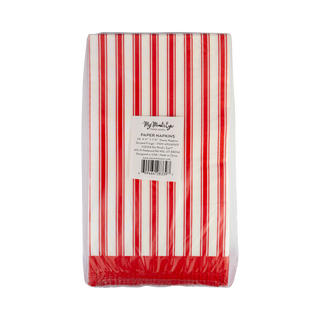 Striped Fringe Guest Towel Dinner Napkin
