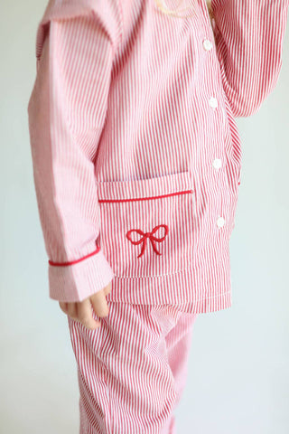 Joyeux Noël Pajama Set wtih Bow