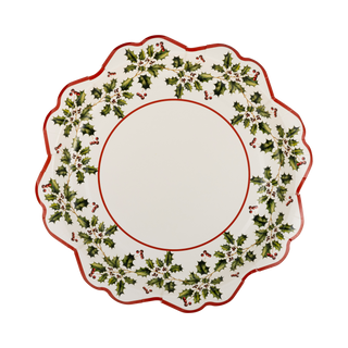 Holly Ivy Shaped Plate