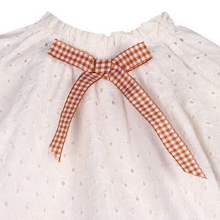 Solene Schiffli Lace Baby Dress & Bloomer (Organic Cotton)
