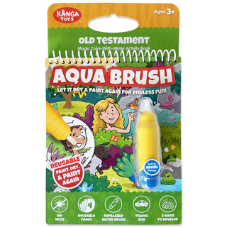 Old Testament #1 Aqua Brush Activity Book, Reusable Travel Activity