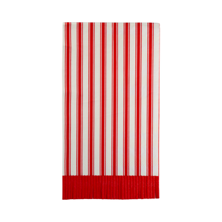 Striped Fringe Guest Towel Dinner Napkin