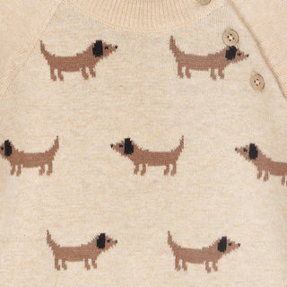 Doxie Dog Jacquard Knit (Organic)