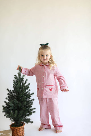 Joyeux Noël Pajama Set wtih Bow