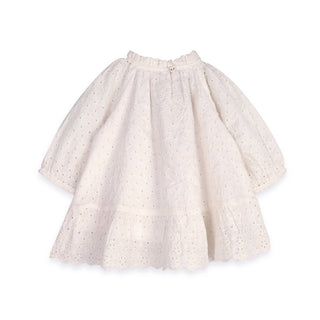 Solene Schiffli Lace Baby Dress & Bloomer (Organic Cotton)