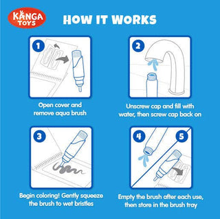 New Testament #2 Aqua Brush Activity Book, Reusable Travel Activity