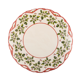 Holly Ivy Shaped Plate