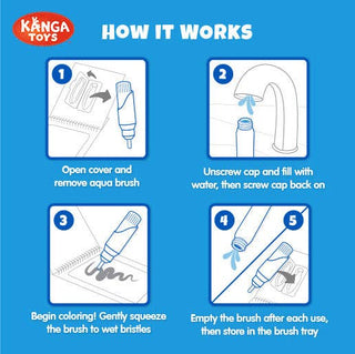 New Testament Aqua Brush Activity Book, Reusable Travel Activity